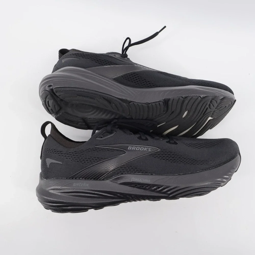 Brooks Glycerin GTS 22 Support Cushioned Athleisure Running Shoe Black Mens 13